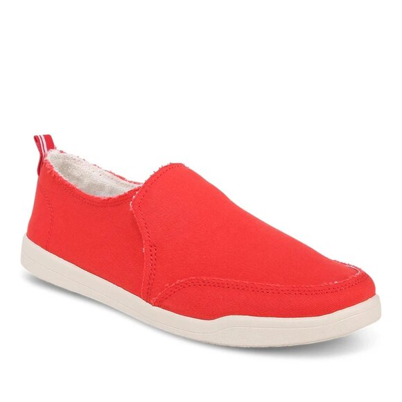 Vionic Vibrant Red Slip-On Flats - Picture 1 of 16